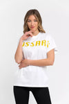 Trussardi White Cotton Women T-Shirt