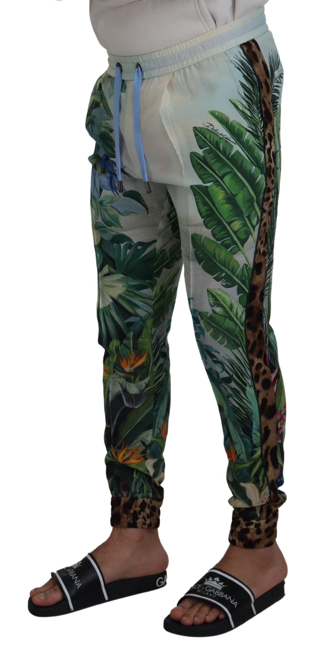 Dolce & Gabbana Multicolor Silk Statement Pants