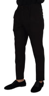 Dolce &amp; Gabbana Elegante schwarze Hose aus Schurwolle