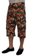 Short cargo multicolore de créateur italien Dolce &amp; Gabbana