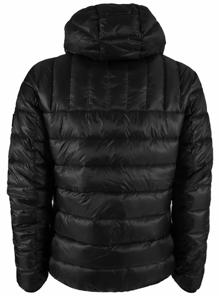 Yes Zee Sleek Quilted Hooded Jacket with Backpack Bag