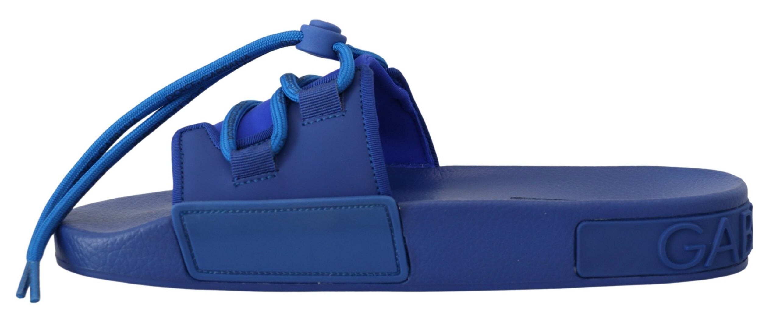 Sandales à enfiler bleues élégantes Dolce & Gabbana