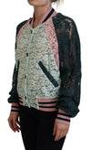 Dolce & Gabbana Elegant Floral Lace Bomber Jacket