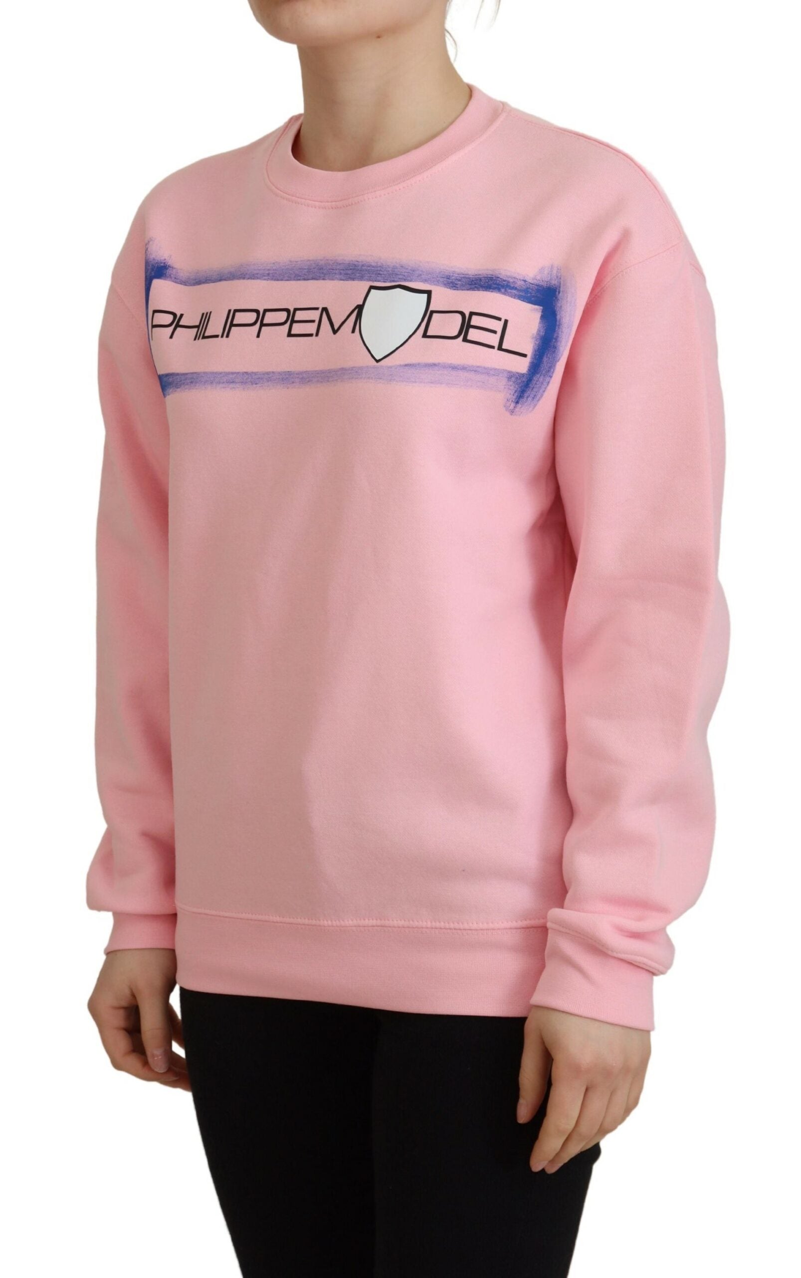 Philippe Model Eleganter rosa Langarm Pullover