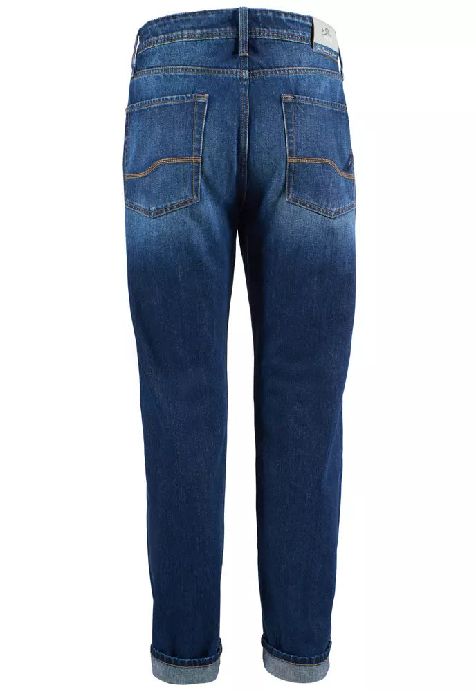 Jean en coton bleu Yes Zee pour homme