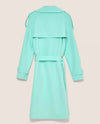 Hinnominate Elegant Light Blue Double-Breasted Trench Coat