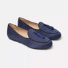 Charles Philip Silk Fabric Tassel Loafers in Erben Blue