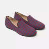 Charles Philip Elegant Denim Blue Cotton Moccasins