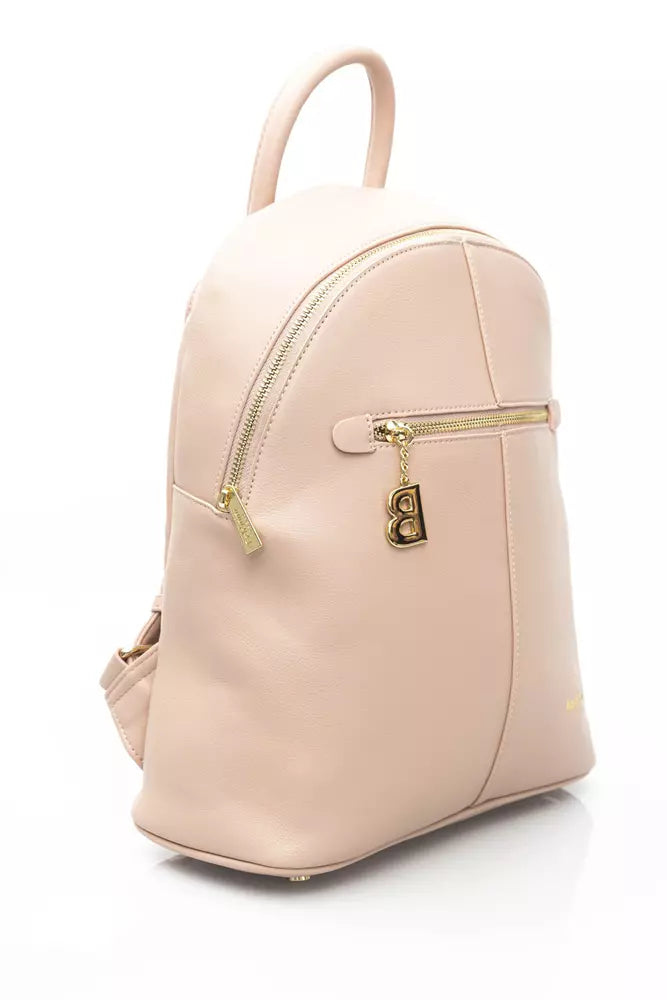 Baldinini Trend Pink Polyethylene Women Backpack