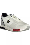 Blauer White Leather Men Sneaker