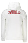 Cavalli Class White Cotton Men Sweatshirt