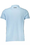 Cavalli Class Light Blue Cotton Men Polo Shirt