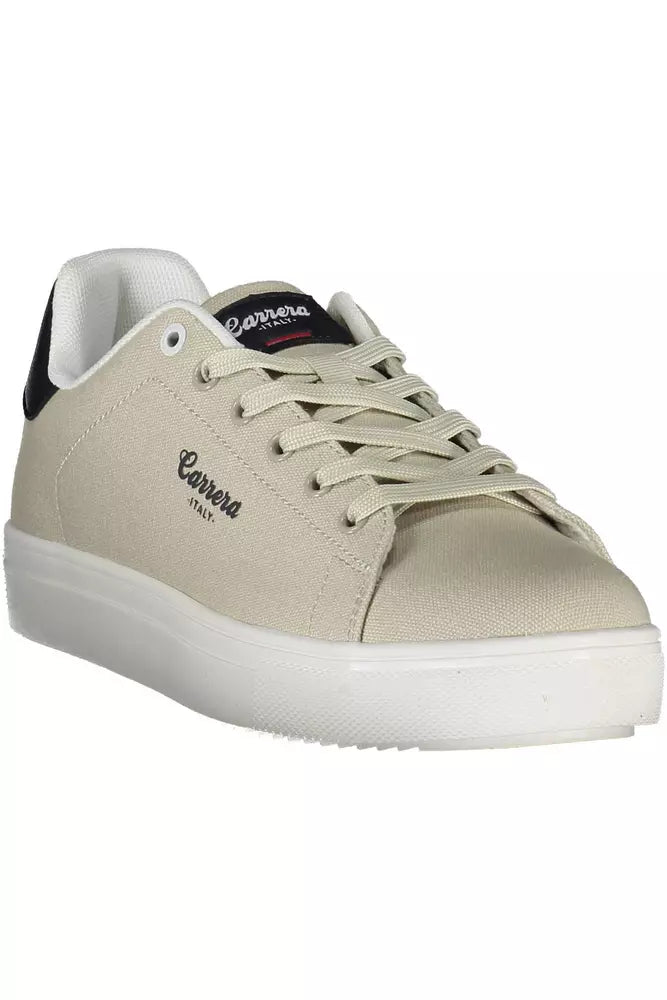 Carrera Beige Polyethylene Men Sneaker