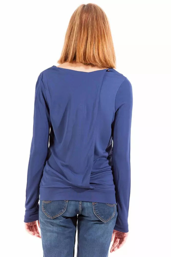 Haut en viscose bleu Gant pour femme