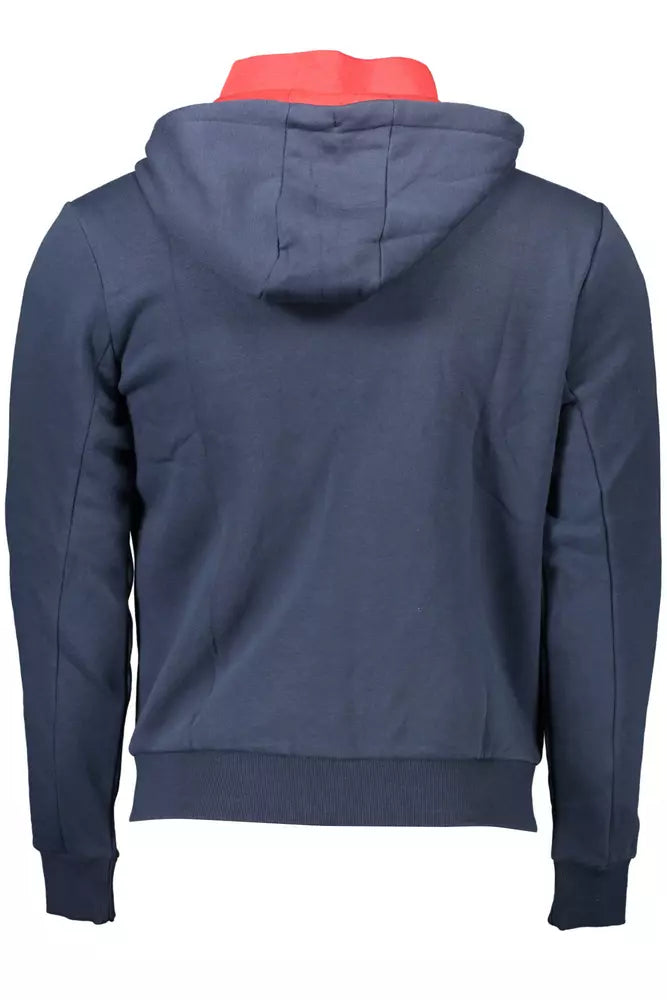 Sweat-shirt zippé à capuche bleu chic US POLO ASSN. - Détail brodé