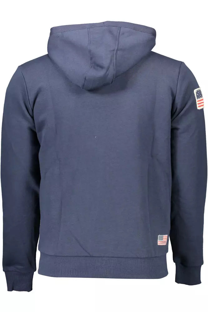 Pull à capuche en coton bleu pour homme US POLO ASSN.