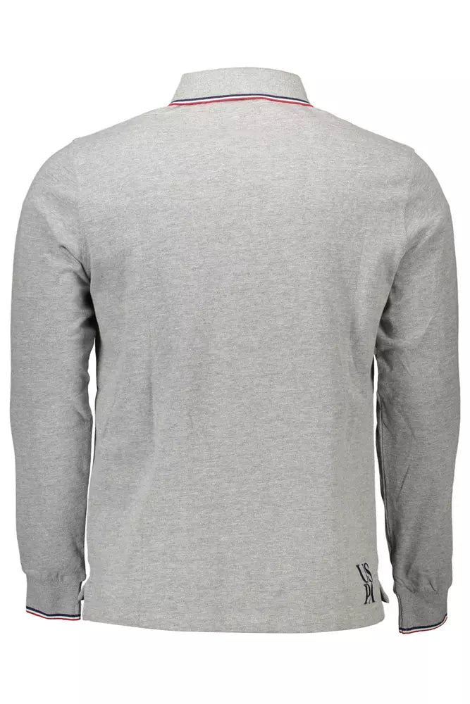 Polo en coton gris pour homme US POLO ASSN.