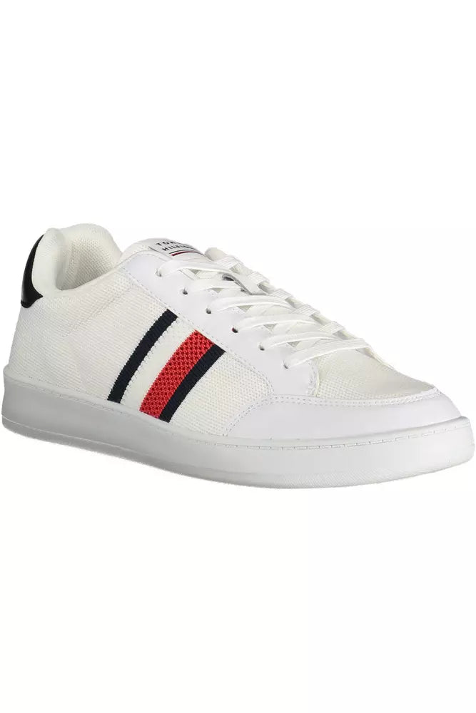 Tommy Hilfiger – Weiße Sneaker aus Polyester für Herren