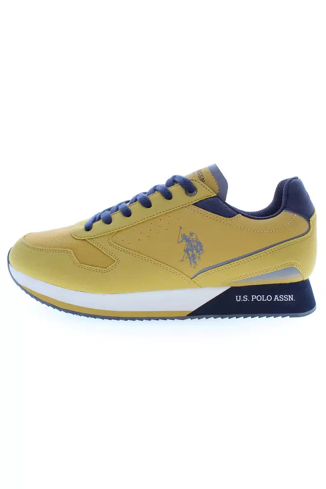 U.S. POLO ASSN. Yellow Polyester Men Sneaker