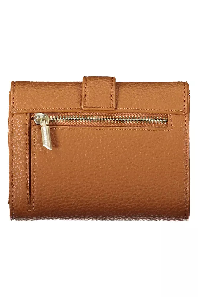 Portefeuille femme en polyester marron Calvin Klein