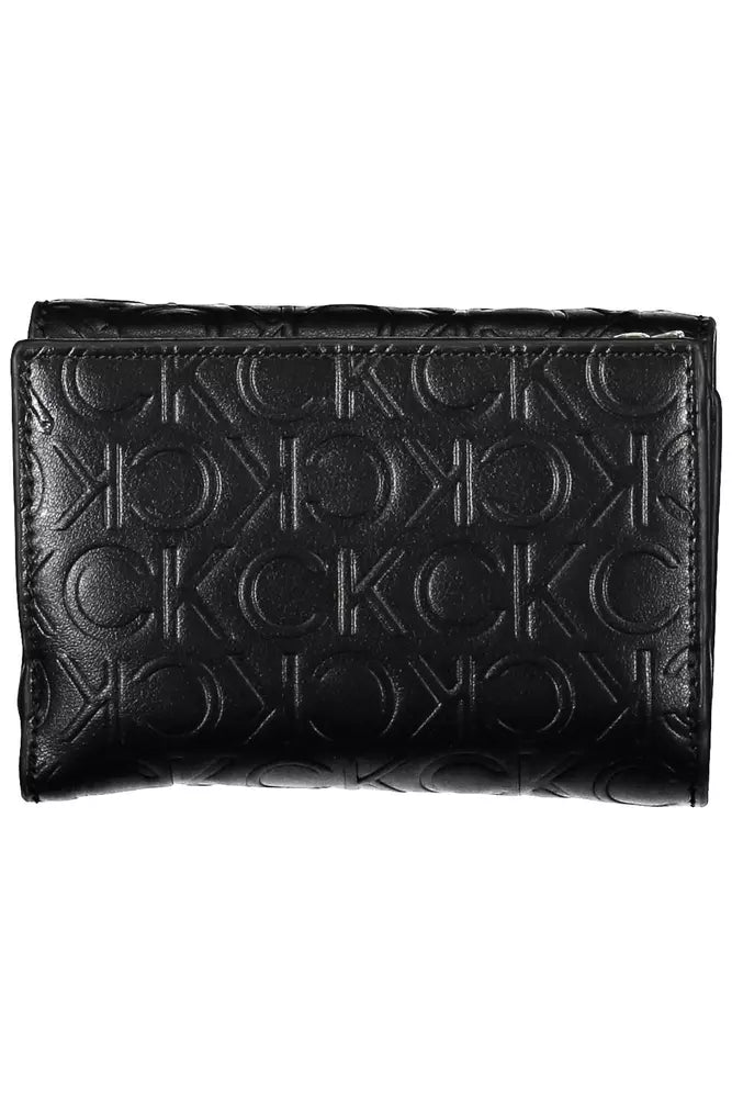 Portefeuille femme en polyéthylène noir Calvin Klein