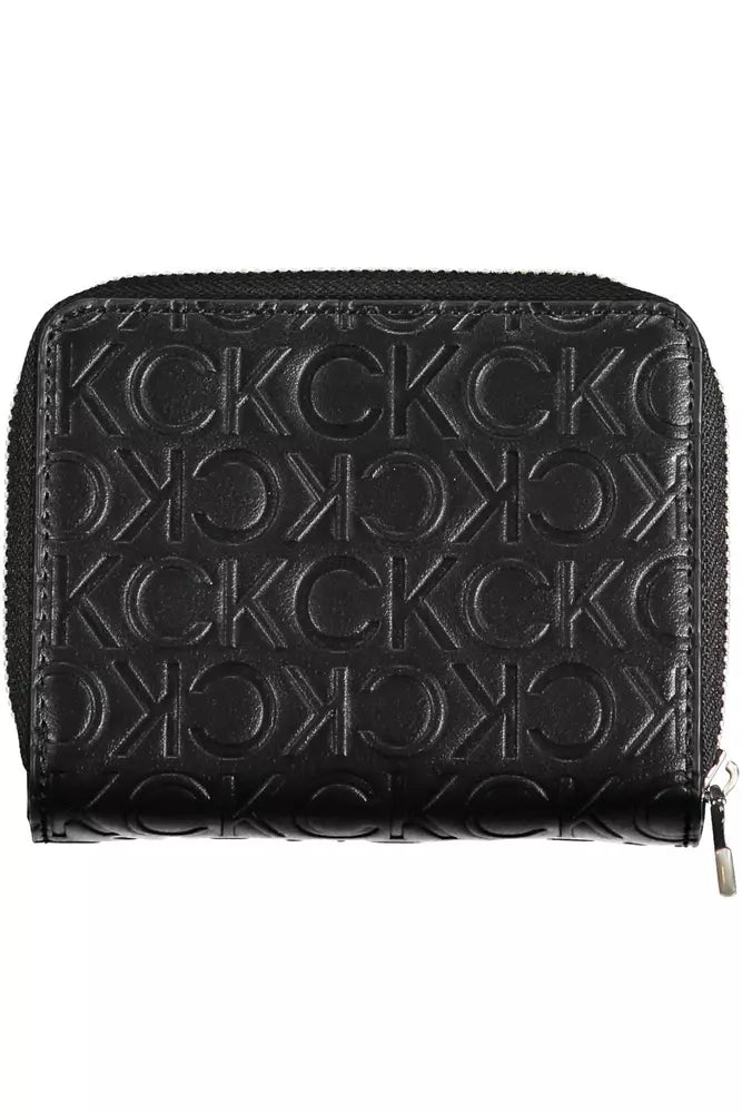 Portefeuille femme en polyéthylène noir Calvin Klein