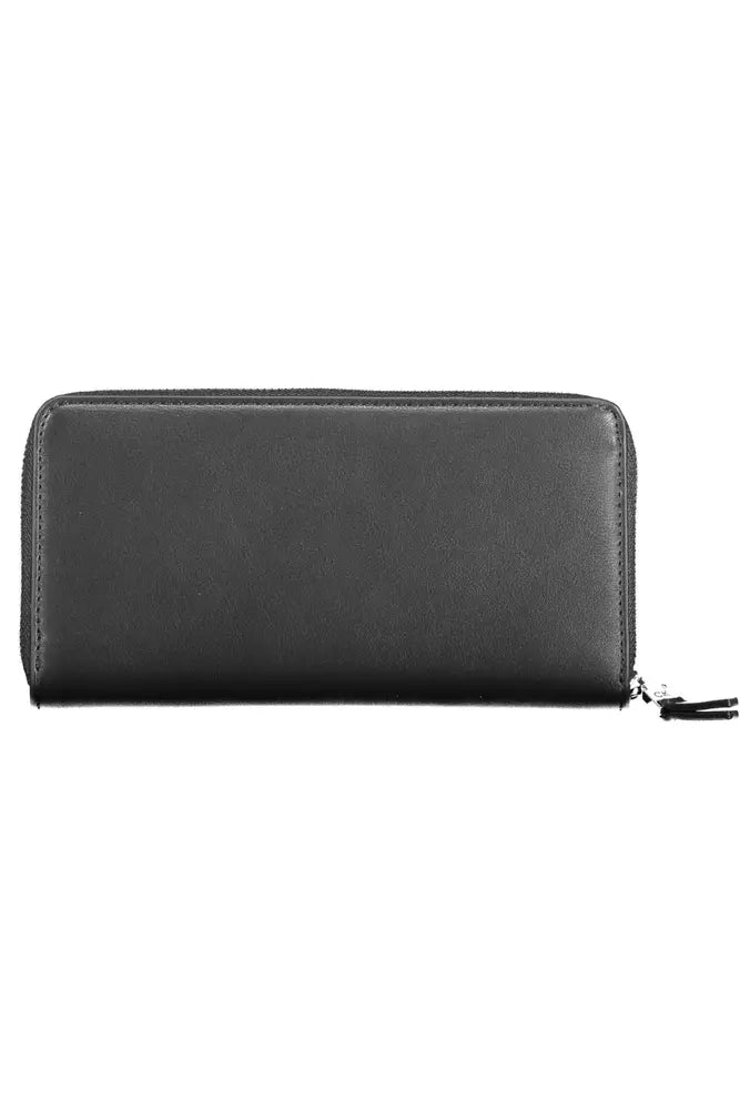 Portefeuille femme en polyéthylène noir Calvin Klein