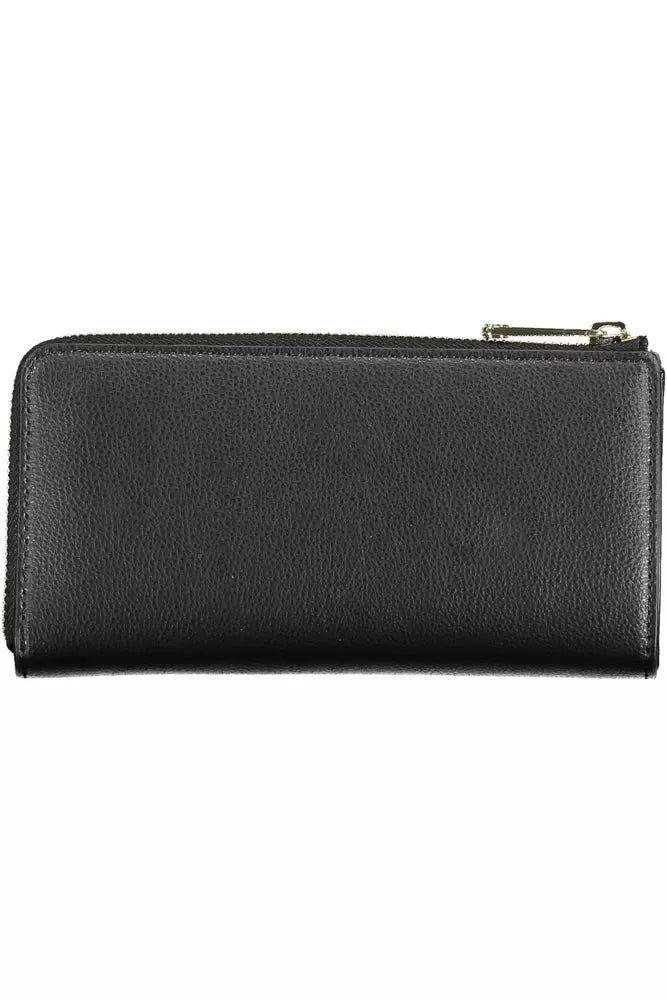 Portefeuille femme en polyéthylène noir Tommy Hilfiger