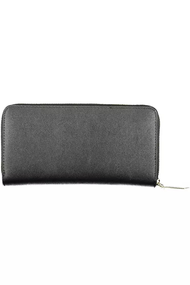 Portefeuille femme en polyéthylène noir Calvin Klein