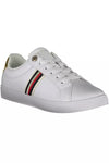 Baskets en cuir blanc Tommy Hilfiger pour femme