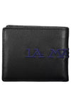 La Martina Black Leather Men Wallet