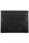 La Martina Black Leather Men Wallet