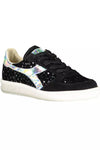 Baskets en cuir noir Diadora pour femme