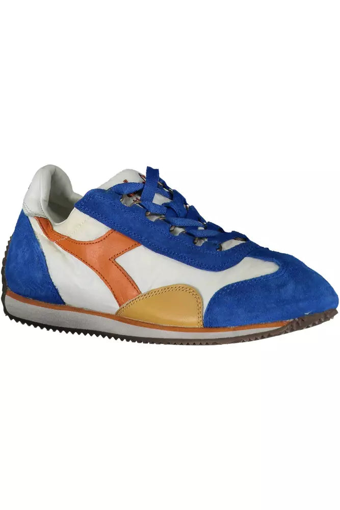 Baskets en cuir bleu Diadora pour femme