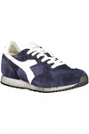 Baskets en cuir bleu Diadora pour femme