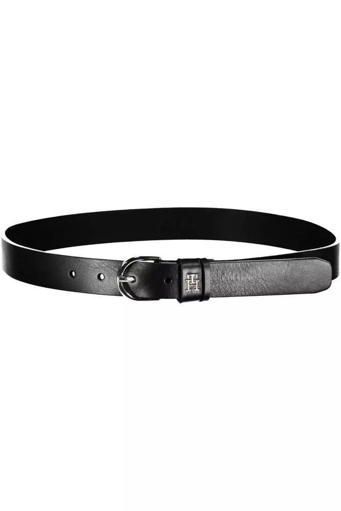 Tommy Hilfiger Black Leather Women Belt