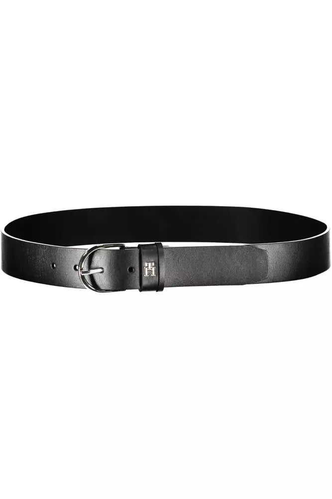 Ceinture en cuir noir Tommy Hilfiger pour femme