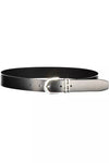 Ceinture en cuir noir Calvin Klein pour femme