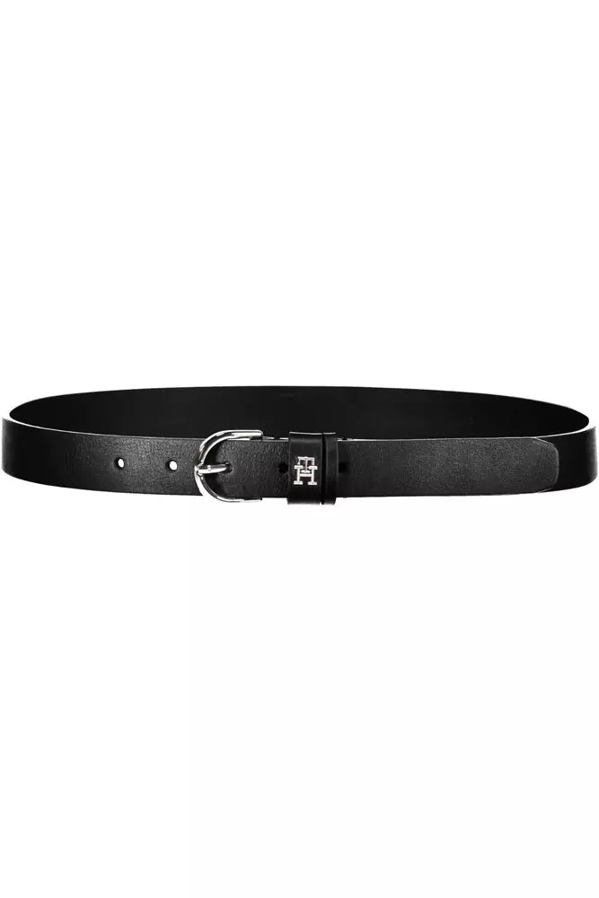 Ceinture en cuir noir Tommy Hilfiger pour femme