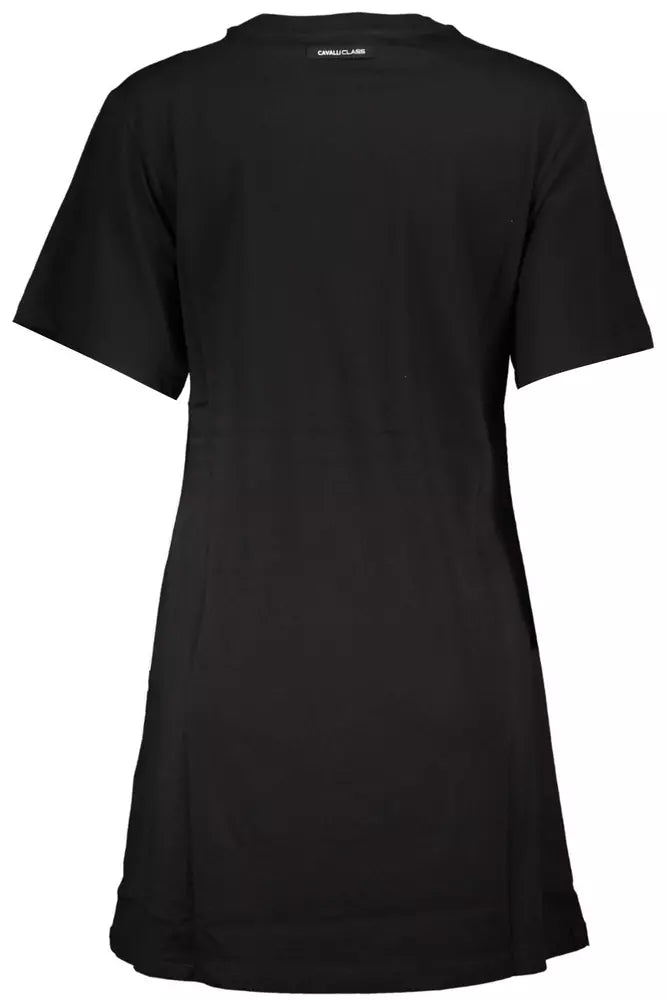 Cavalli Class Black Cotton Women Dress