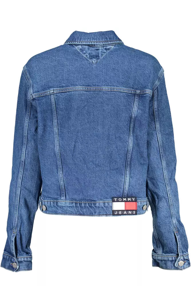 Veste en coton bleu Tommy Hilfiger pour femme