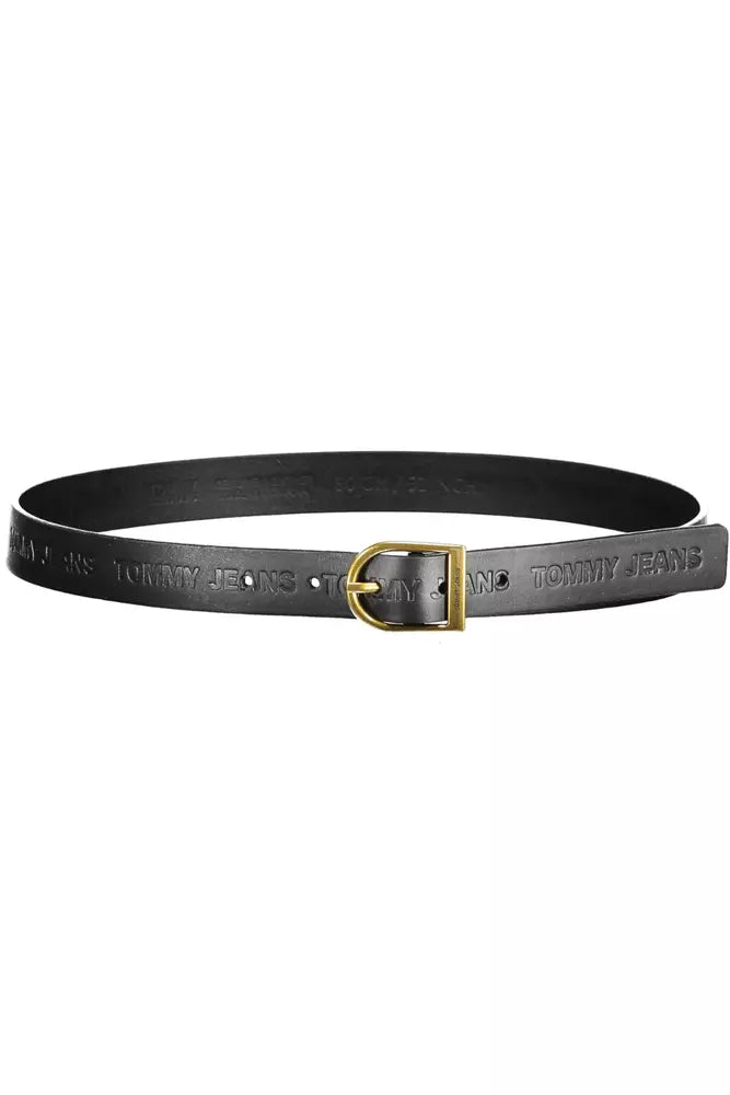 Ceinture en cuir noir Tommy Hilfiger pour femme