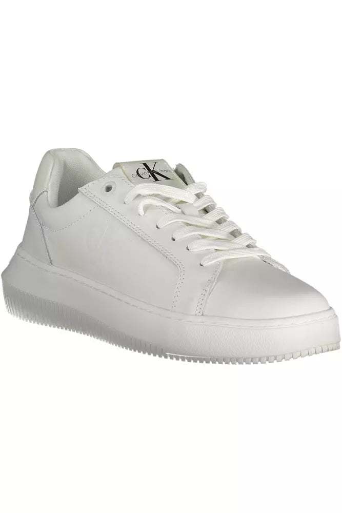 Calvin Klein White Leather Women Sneaker