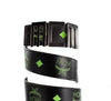 MCM Claus Mens Summer Green Smooth Visetos Logo Leather Numeric Buckle Belt