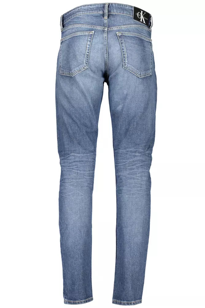 Calvin Klein Blue Cotton Men Jeans