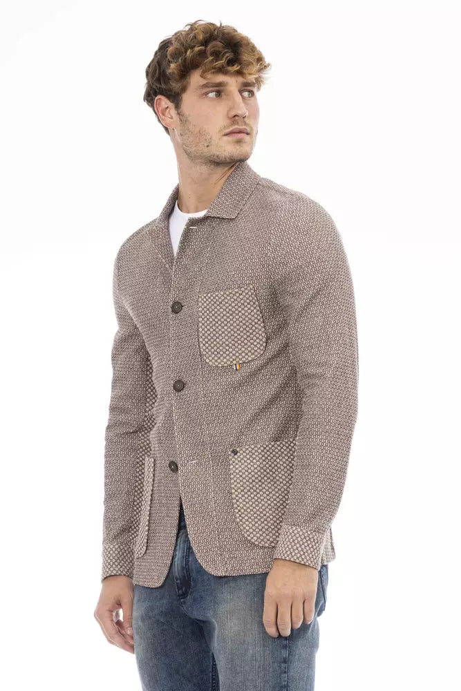 Distretto12 Beige Cotton Men Blazer