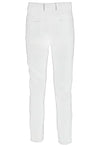 Yes Zee Chic White Slim-Fit Milano Stitch Trousers