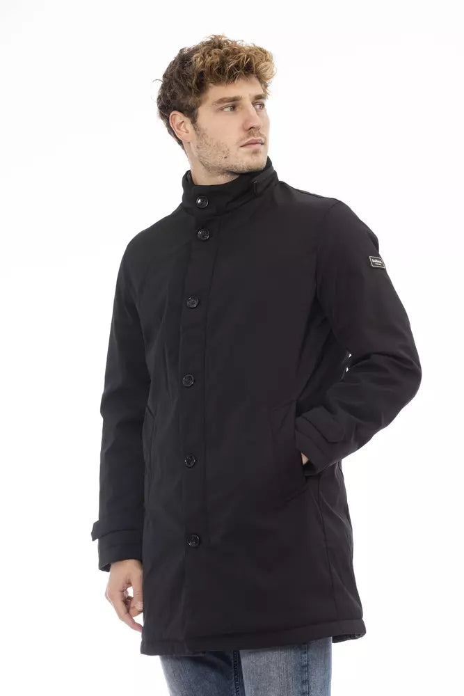 Baldinini Trend Black Polyester Men's Jacket