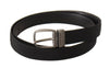 Ceinture élégante en cuir noir pour homme Dolce &amp; Gabbana