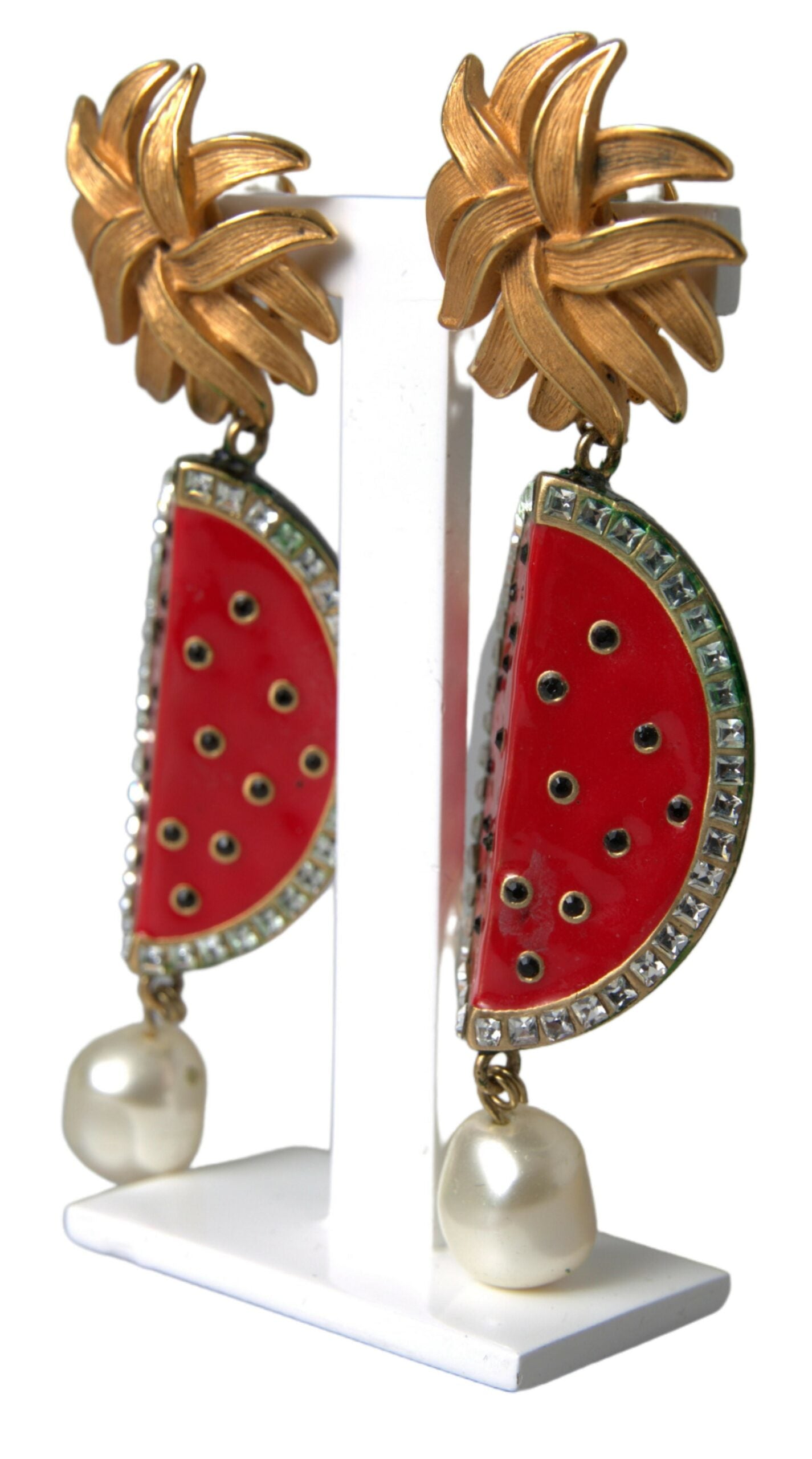 Boucles d'oreilles à clip Dolce & Gabbana Radiant Red Watermelon